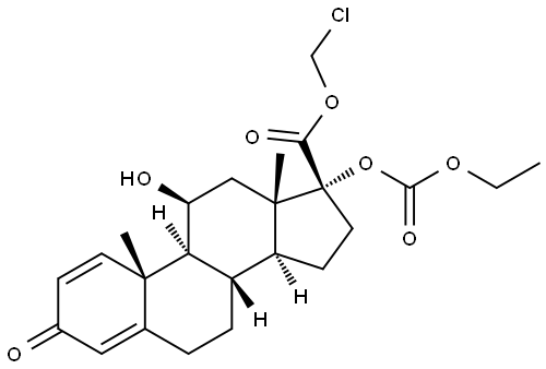 依碳氯替潑諾, 82034-46-6, 結(jié)構(gòu)式