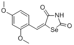 5-((2,4-Dimethoxyphenyl)methylene)selenazolidine-2,4-dione Struktur