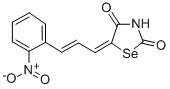 5-(3-(2-Nitrophenyl)-2-propenylidene)selenazolidine-2,4-dione Struktur