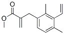 Benzenepropanoic acid, 3-ethenyl-2,4-dimethyl-alpha-methylene-, methyl ester (9CI) Struktur