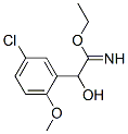 Benzeneethanimidic  acid,  5-chloro--alpha--hydroxy-2-methoxy-,  ethyl  ester  (9CI) Struktur