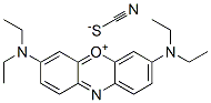 3,7-bis(diethylamino)phenoxazin-5-ium thiocyanate Struktur