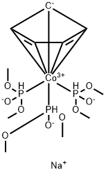 SODIUM(CYCLOPENTADIENYL)TRIS(DIMETHYLPHOSPHITO)CO Struktur