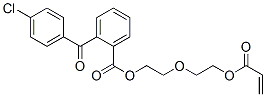 2-[2-[(1-oxo-2-propenyl)oxy]ethoxy]ethyl 2-(4-chlorobenzoyl)benzoate Struktur