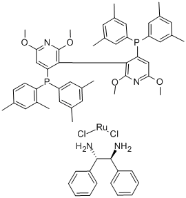 DICHLORO[(S)-(-)-2,2',6,6'-TETRAMETHOXY-4,4'-BIS(DI(3,5-XYLYL)PHOSPHINO)-3,3'-BIPYRIDINE][(1S,2S)-(-)-1,2-DIPHENYLETHYLENEDIAMINE]RUTHENIUM (II), MIN. 95 price.