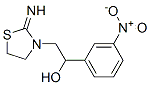 2-imino-alpha-(m-nitrophenyl)thiazolidin-3-ethanol Struktur