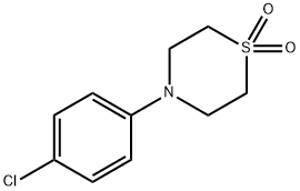 4-(4-CHLOROPHENYL)THIOMORPHOLINE 1,1-DIOXIDE Struktur