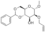 Methyl 2-O-Allyl-4,6-O-benzylidene-a-D-mannopyranoside Struktur