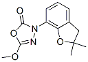 1,3,4-Oxadiazol-2(3H)-one, 3-(2,3-dihydro-2,2-dimethyl-7-benzofuranyl) -5-methoxy- Struktur