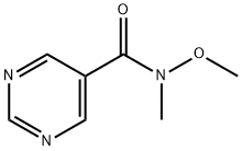 5-PyriMidinecarboxaMide, N-Methoxy-N-Methyl- Struktur