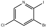 3-bromo-5-chloro-2-iodopyridine Struktur