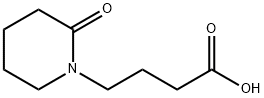 4-(2-oxopiperidin-1-yl)butanoic acid Struktur