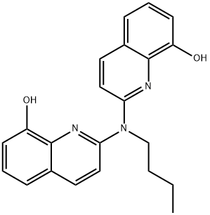 N-BUTYL-2,2'-IMINO-BIS(8-HYDROXYQUINOLINE) Struktur