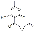 2H-Pyran-2-one, 3-[(2-ethenylcyclopropyl)carbonyl]-4-hydroxy-6-methyl- (9CI) Struktur