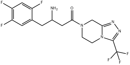 rac-Sitagliptin Struktur