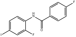 4-Fluoro-N-(2-fluoro-4-iodophenyl)benzaMide, 97% Struktur