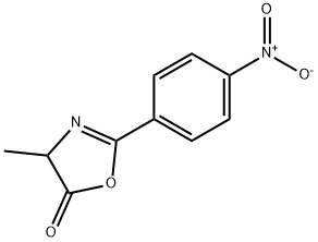 5(4H)-Oxazolone,  4-methyl-2-(4-nitrophenyl)- Struktur