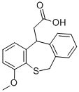 4-Methoxy-6,11-dihydrodibenzo(b,e)thiepin-11-acetic acid Struktur