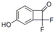 Bicyclo[4.2.0]octa-1,3,5-trien-7-one,  8,8-difluoro-3-hydroxy- Struktur