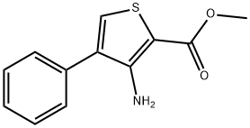 Methyl 3-amino-4-phenylthiophene-2-carboxylate Struktur