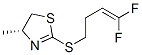 Thiazole, 2-[(4,4-difluoro-3-butenyl)thio]-4,5-dihydro-4-methyl-, (4R)- (9CI) Struktur