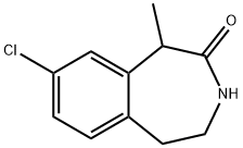 2H-3-Benzazepin-2-one, 8-chloro-1,3,4,5-tetrahydro-1-Methyl- Struktur