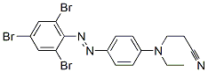 3-[ethyl[4-[(2,4,6-tribromophenyl)azo]phenyl]amino]propiononitrile Struktur