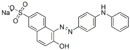 sodium 6-hydroxy-5-[[4-(phenylamino)phenyl]azo]naphthalene-2-sulphonate Struktur