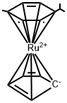 CYCLOPENTADIENYL(P-CYMENE)RUTHENIUM (II) HEXAFLUOROPHOSPHATE Struktur