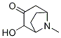 2-hydroxy-8-methyl-8-azabicyclo[3.2.1]octan-3-one Struktur