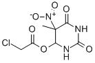 4-Chloroacetyloxy-5-nitro-4,5-dihydrothymine Struktur