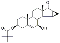 3H-Cycloprop[15,16]androsta-5,15-dien-17-one,3-(2,2-dimethyl-1- Struktur