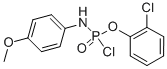 2-CHLOROPHENYL(4-METHOXYPHENYL) PHOSPHORAMIDOCHLORIDATE Struktur