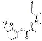 (2,2-dimethyl-3H-benzofuran-7-yl) N-(cyanomethyl-propan-2-yl-amino)sul fanyl-N-methyl-carbamate Struktur