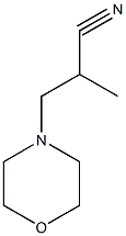 2-methyl-3-morpholin-4-ylpropanenitrile Struktur