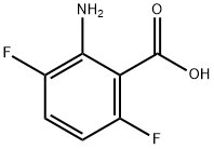 2-amino-3,6-difluorobenzoic acid Struktur