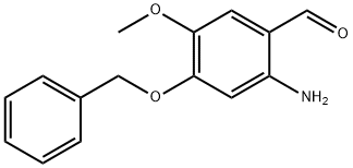 2-Amino-5-methoxy-4-(phenylmethoxy)benzaldehyde Struktur