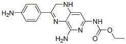 Carbamic acid, (5-amino-3-(4-aminophenyl)-1,2-dihydropyrido(3,4-b)pyra zin-7-yl)-, ethyl ester Struktur