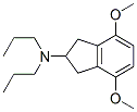 2-N,N-di-n-propylamino-4,7-dimethoxyindan Struktur