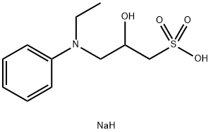 N-ETHYL-N-(2-HYDROXY-3-SULFOPROPYL)ANILINE, SODIUM SALT Struktur