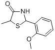 4-Thiazolidinone, 2-(2-methoxyphenyl)-5-methyl- Struktur