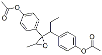 2,3-epoxy-3,4-bis(4'-acetoxyphenyl)-4-hexene Struktur