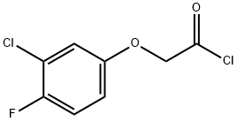 (3-chloro-4-fluorophenoxy)acetyl chloride Struktur