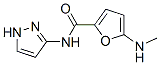 2-Furancarboxamide,  5-(methylamino)-N-1H-pyrazol-3-yl- Struktur