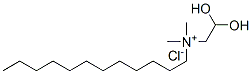 dodecyl-2-hydroxy(2-hydroxyethyl)dimethylammonium chloride Struktur