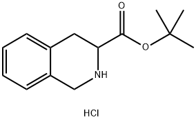 3-ISOQUINOLINECARBOXYLIC ACID, 1,2,3,4-TETRAHYDRO-, 1,1-DIMETHYLETHYL ESTER, HYDROCHLORIDE Struktur