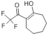 Ethanone, 2,2,2-trifluoro-1-(2-hydroxy-1-cyclohepten-1-yl)- (9CI) Struktur