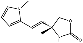 2-Oxazolidinone,4-methyl-4-[(1E)-2-(1-methyl-1H-pyrrol-2-yl)ethenyl]-,(4R)-(9CI) Struktur