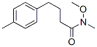 Benzenebutanamide, N-methoxy-N,4-dimethyl- (9CI) Struktur