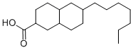 6-HEPTYLDECAHYDRONAPHTHALENE-2-CARBOXYLIC ACID Struktur